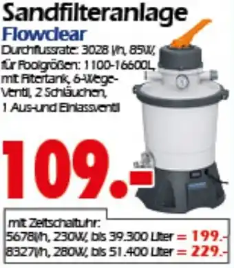 Wreesmann Sandfilteranlage Flowclear Angebot