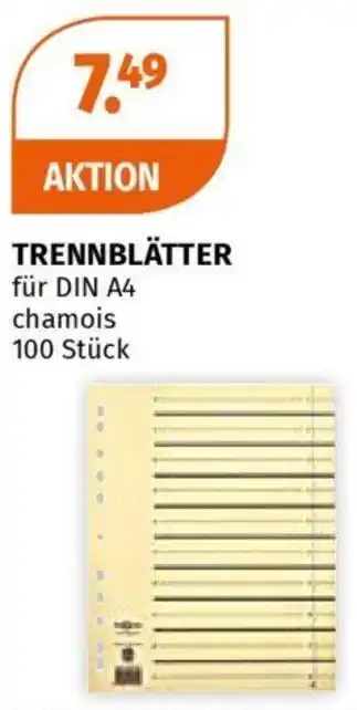 Müller TRENNBLÄTTER Angebot