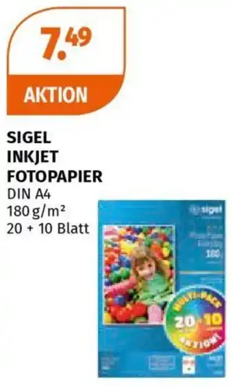Müller SIGEL INKJET FOTOPAPIER Angebot
