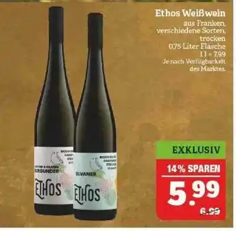 Marktkauf Ethos Weißwein Angebot