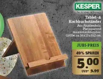 Marktkauf Kesper Tablet- & Kichbuchständer Angebot