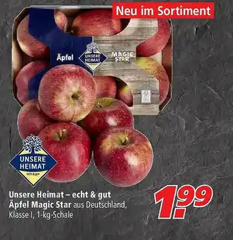 Marktkauf Unsere Heimat - Echt & Gut äpfel Magic Star Angebot