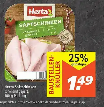 Marktkauf Herta Saftschinken Angebot