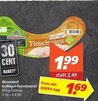 Marktkauf Wiesenhof Geflügel-fleischwurst Angebot