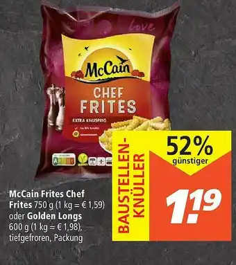 Marktkauf Mccain Frites Chef Frites Oder Golden Longs Angebot