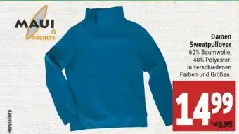 Marktkauf Damen Sweatpullover Maui Sports Angebot