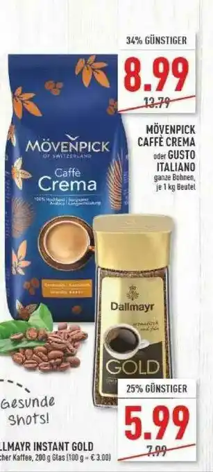 Marktkauf Mövenpick Caffè Crema Oder Gusto Italiano Angebot