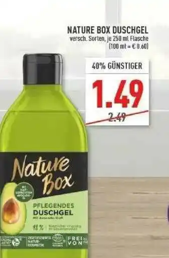 Marktkauf Nature Box Duschgel Angebot