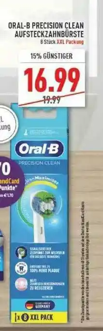 Marktkauf Oral-b Precision Clean Aufsteckzahnbürste Angebot