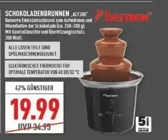 Marktkauf Schokoladenbrunnen „acf300” Bestron Angebot