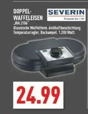 Marktkauf Doppel-waffeleisen „wa 2106” Severin Angebot