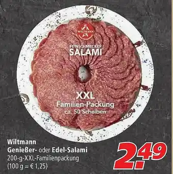 Marktkauf Wiltmann Genießer- Oder Edel-salami Angebot