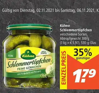 Marktkauf Kühne Schlemmertöpfchen Angebot