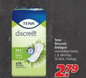 Marktkauf Tena Discreet Einlagen Angebot