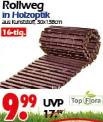Wreesmann Rollweg in Holzoptik Angebot