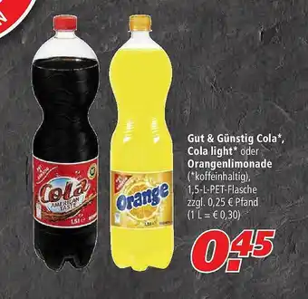 Marktkauf Gut & Günstig Cola Cola Light Oder Orangenlimonade Angebot