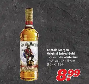 Marktkauf Captain Morgan Original Spiced Gold Oder White Rum Angebot