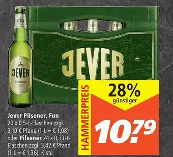 Marktkauf Jever Pilsener Fun Oder Pilsener Angebot