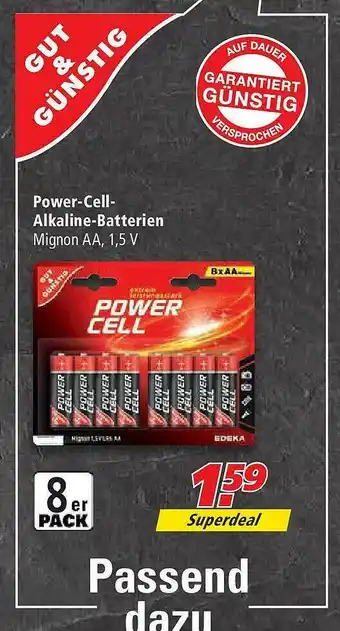 Marktkauf Power-cell-alkaline-batterien Gut & Günstig Angebot