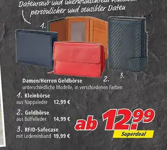 Marktkauf Damen Herren Geldbörse Angebot