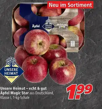 Marktkauf Unsere Heimat - Echt & Gut äpfel Magic Star Angebot