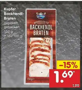 Netto Marken-Discount Kupfer Backhendl-braten Angebot