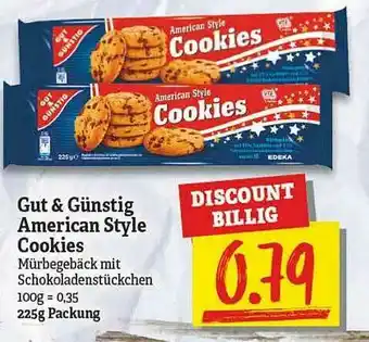 Netto Marken-Discount Gut & Günstig American Style Cookies Angebot