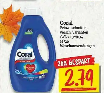 Netto Marken-Discount Coral Feinwaschmittel Angebot