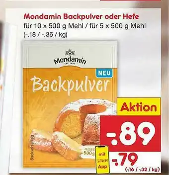 Netto Marken-Discount Mondamin Backpulver Oder Hefe Angebot