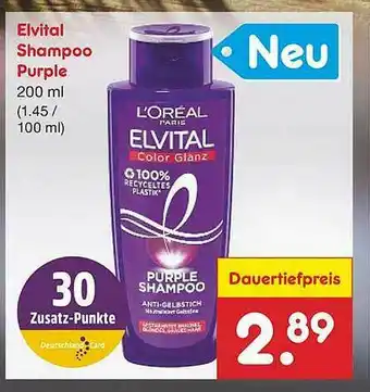 Netto Marken-Discount Elvital Shampoo Purple Angebot