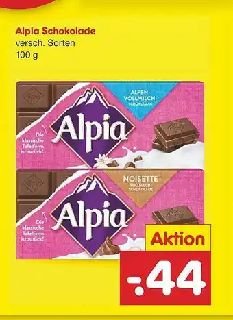 Netto Marken-Discount Alpia Schokolade Angebot