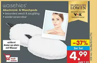 Netto Marken-Discount Waschies Abschmink- & Waschpads Angebot