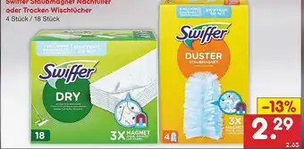 Netto Marken-Discount Swiffer Staubmagnet Nachfuller Oder Trocken Wischtücher Angebot