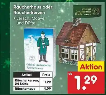 Netto Marken-Discount Räucherhaus Oder Räucherkerzen Angebot