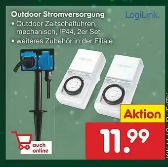 Netto Marken-Discount Logilink Outdoor Stromversorgung Angebot