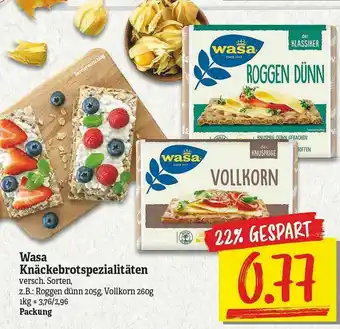 Netto Marken-Discount Wasa Knäckebrotspezialitäten Angebot