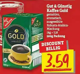 NP Discount Gut & Günstig Kaffee Gold Angebot