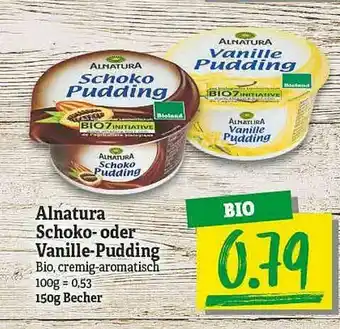 NP Discount Alnatura Schoko Oder Vanille-pudding Angebot