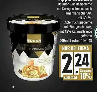 E-Center Edeka Apple Crumble Angebot