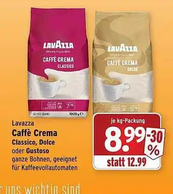 Wasgau Lavazza Caffè Crema Angebot