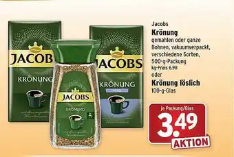 Wasgau Jacobs Krönung  oder Krönung Löslich Angebot