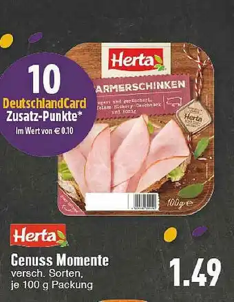 E-Center Herta Genuss Momente Angebot