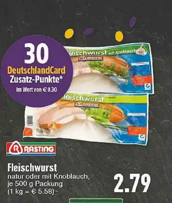 E-Center Rasting Fleischwurst Angebot