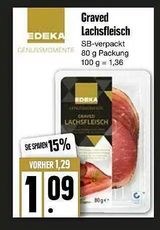 Edeka Edeka Genussmomente Graved Lachsfleisch Angebot