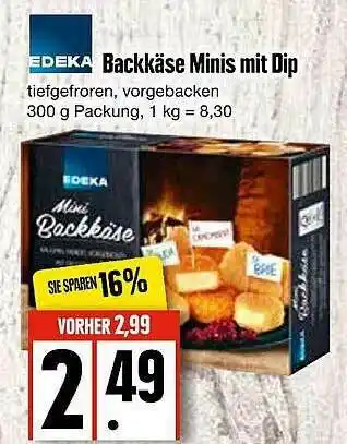 Edeka Edeka Backkäse Minis Mit Dip Angebot