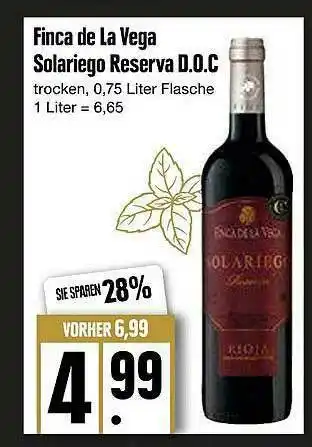 Edeka Finca De La Vega Solariego Reserva D.o.c Angebot