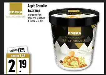 Edeka Apple Crumble Eiscreme Edeka Genussmomente Angebot