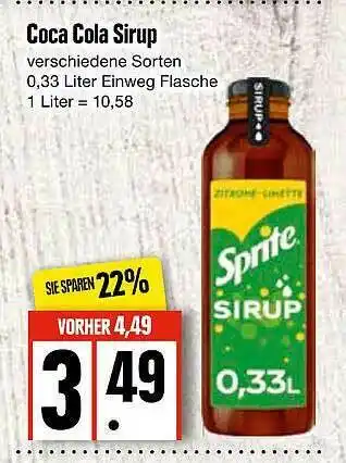 Edeka Coca-cola Sirup Angebot