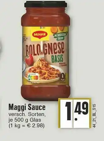 Edeka Maggi Sauce Angebot