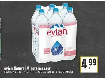 Edeka Evian Natürliches Mineralwasser Angebot